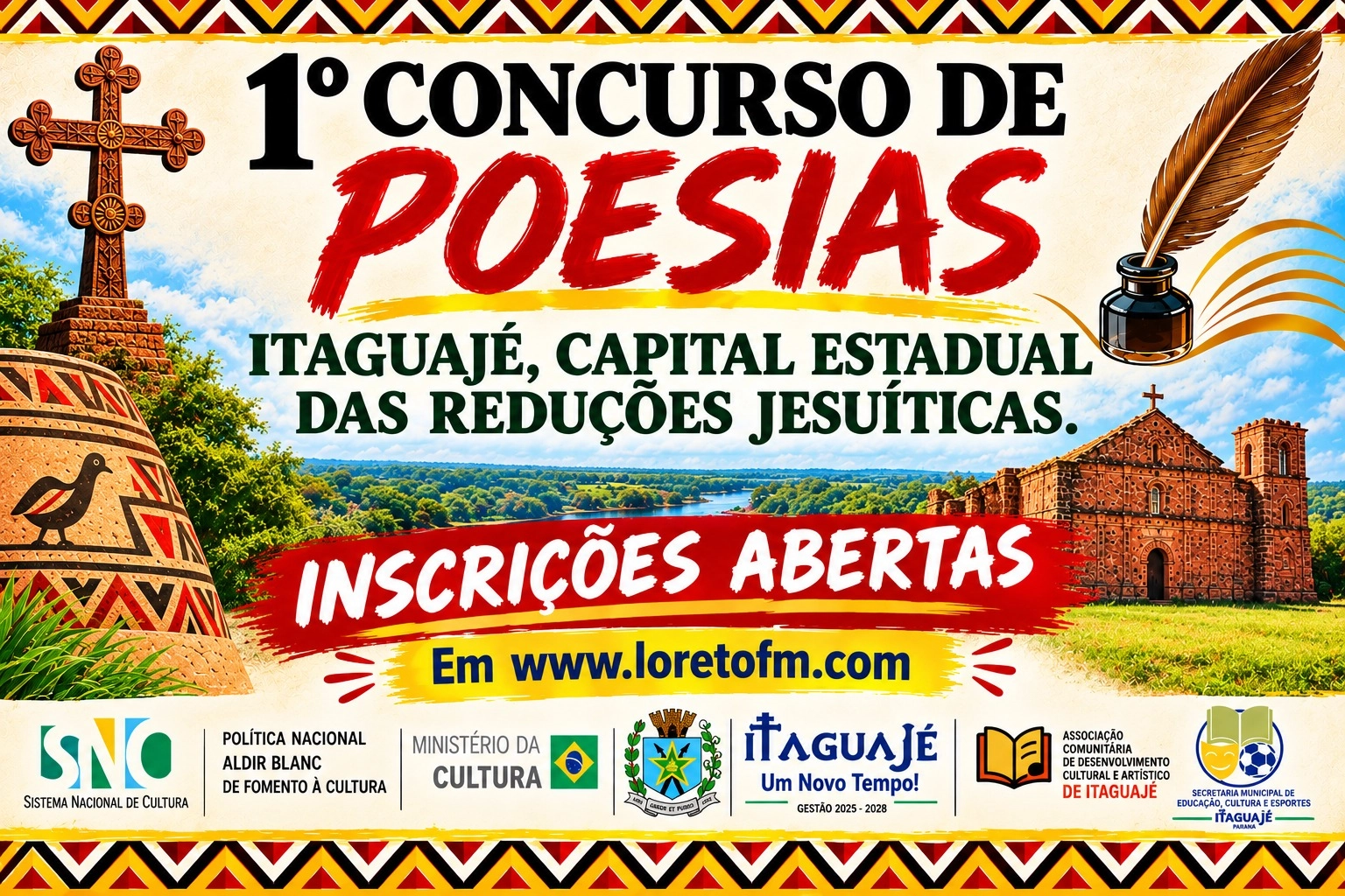 1º CONCURSO DE POESIAS: ITAGUAJÉ, CAPITAL ESTADUAL DAS REDUÇÕES JESUÍTICAS