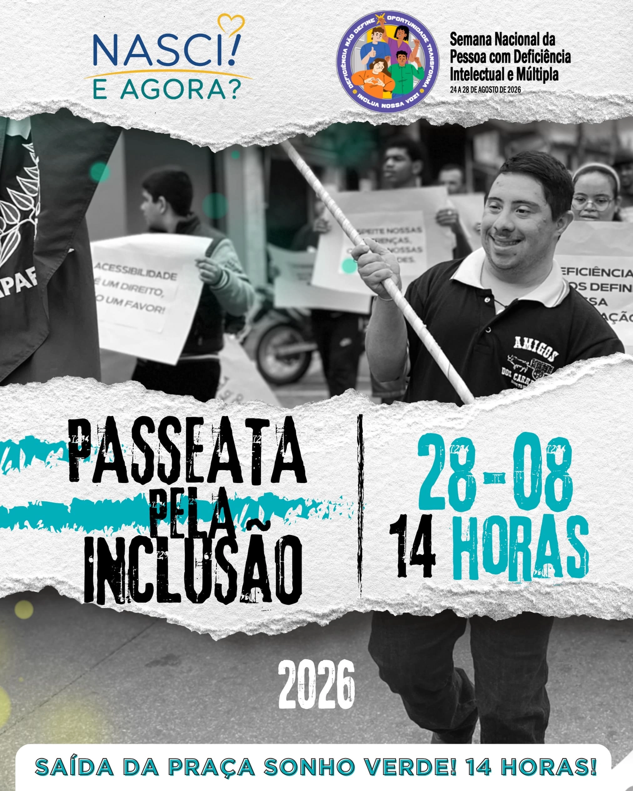 Passeata pela Inclusão reúne comunidade em Piracaia nesta sexta-feira (28)