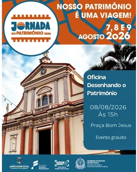 Monte Alegre do Sul recebe oficina “Desenhando o Patrimônio” pela 7ª Jornada do Patrimônio 2026