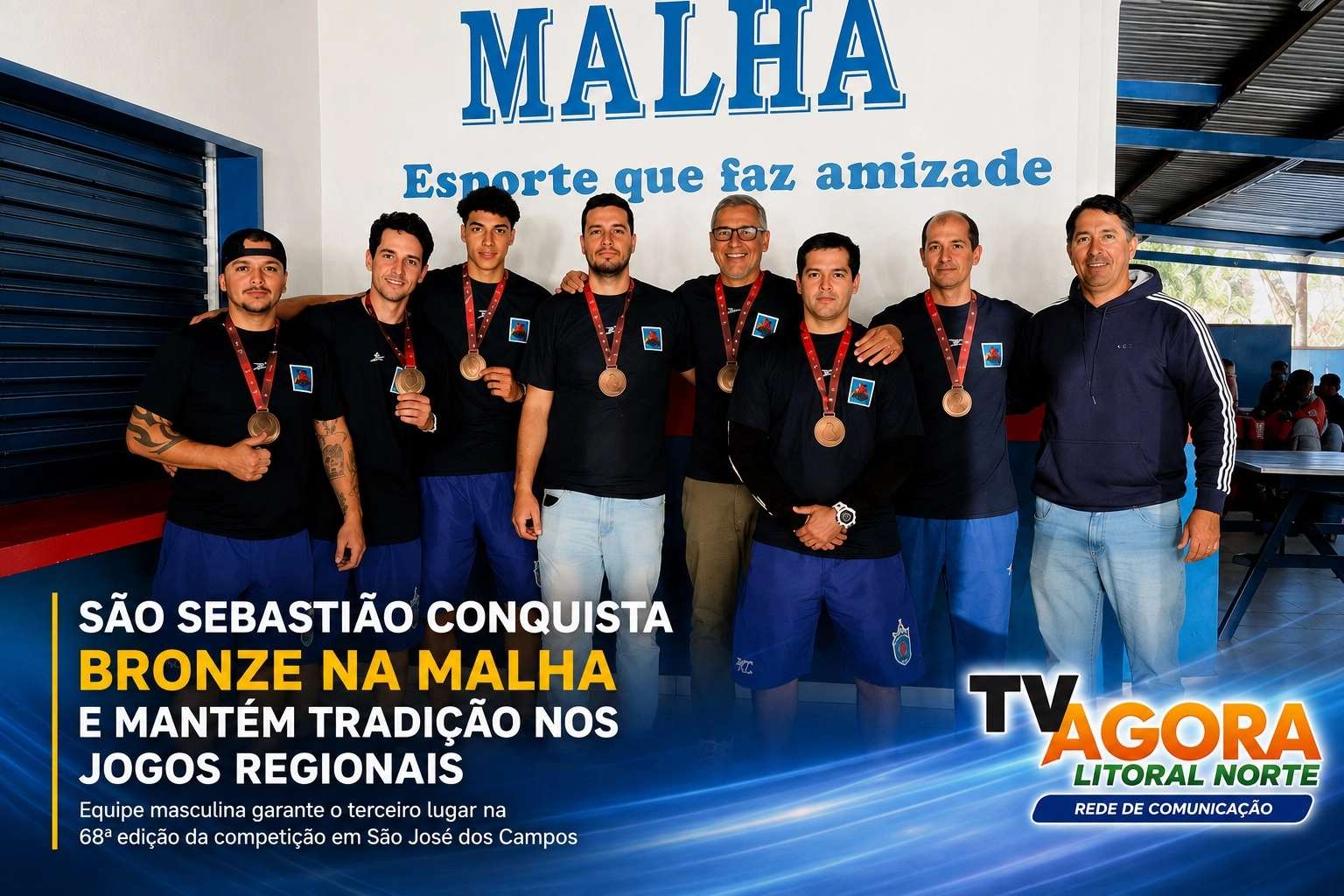 São Sebastião conquista medalha de bronze na malha e mantém tradição entre os melhores dos Jogos Regionais