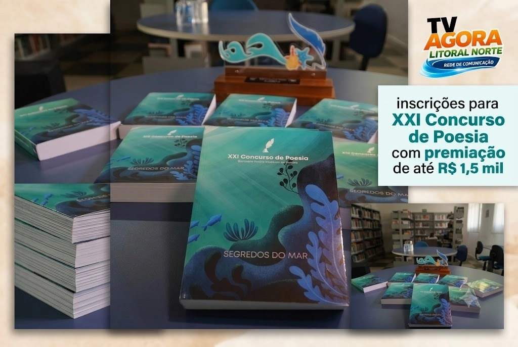 Ilhabela abre inscrições para XXI Concurso de Poesia com prêmios de até R$ 1,5 mil