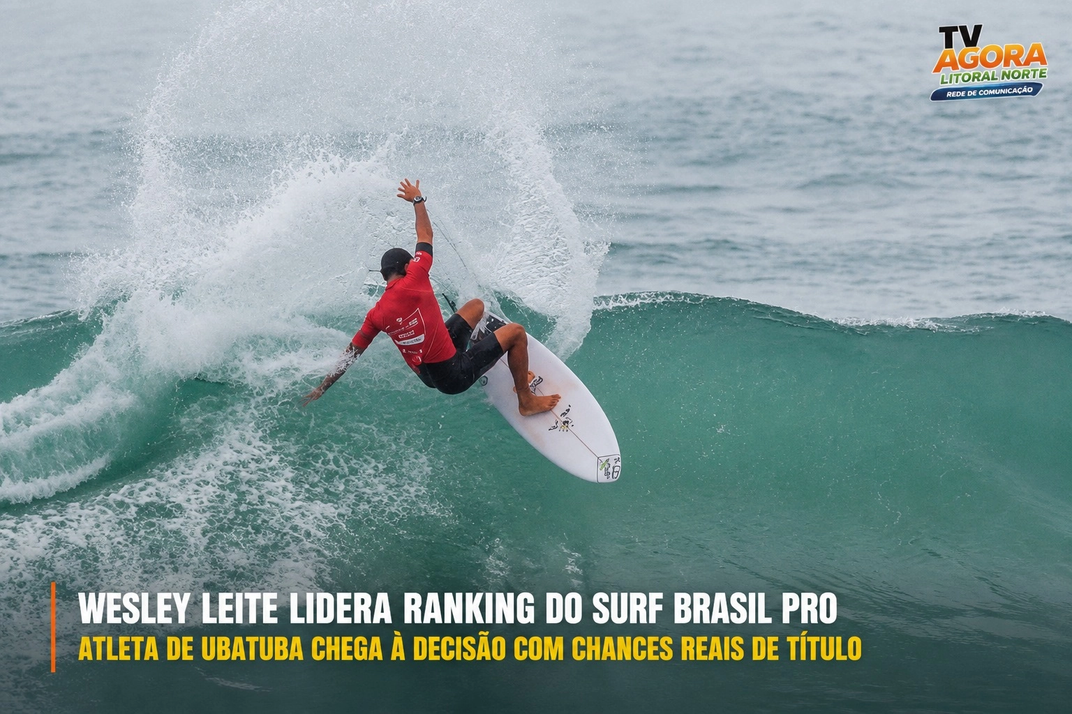 Atleta de Ubatuba lidera ranking nacional do Surf Brasil PRO e fica perto do título brasileiro de 2026