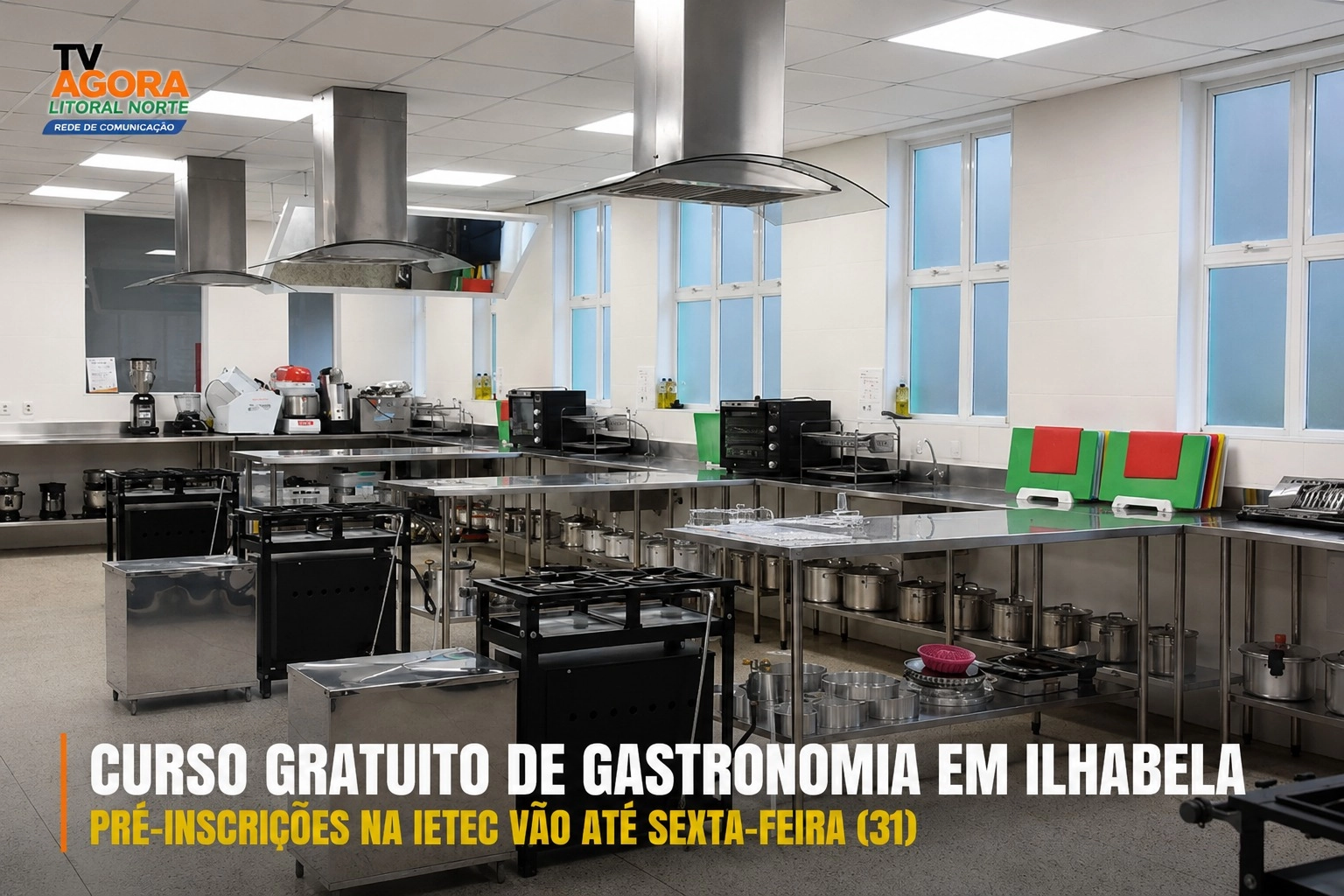Últimos dias para pré-inscrição no curso gratuito de Gastronomia em Ilhabela