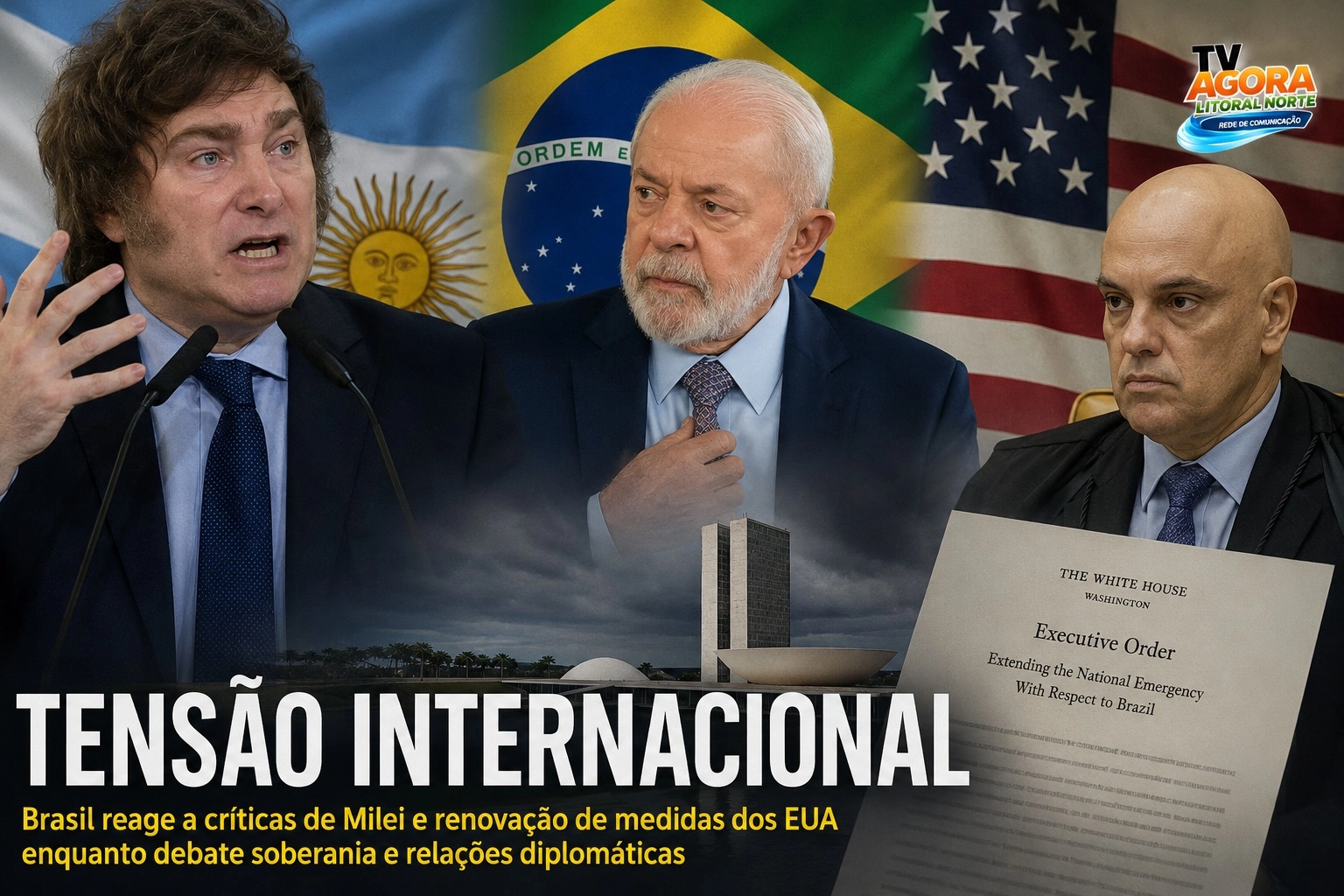 Brasil enfrenta pressão internacional simultânea em meio à crise com Argentina e renovação de medidas dos EUA