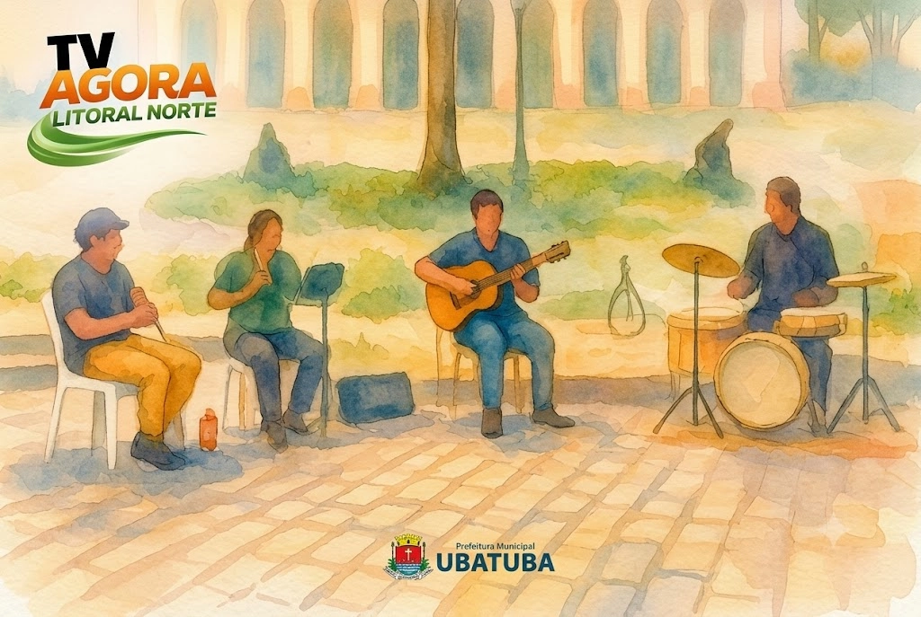 Música na Praça embala agosto em Ubatuba com shows gratuitos no Centro