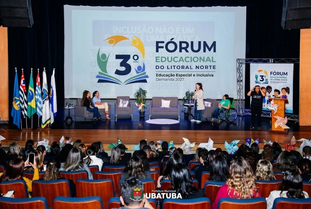 Fórum em Ubatuba prepara escolas do Litoral Norte para inclusão de alunos em 2027