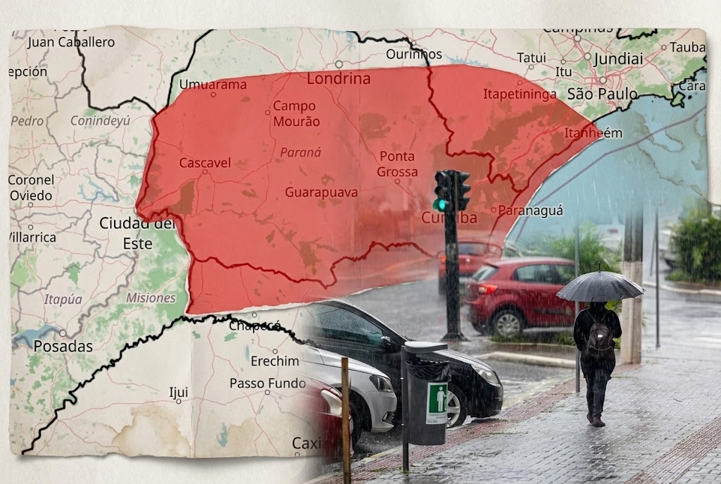Santa Catarina entra em alerta vermelho para tempestades com ventos acima de 100 km/h