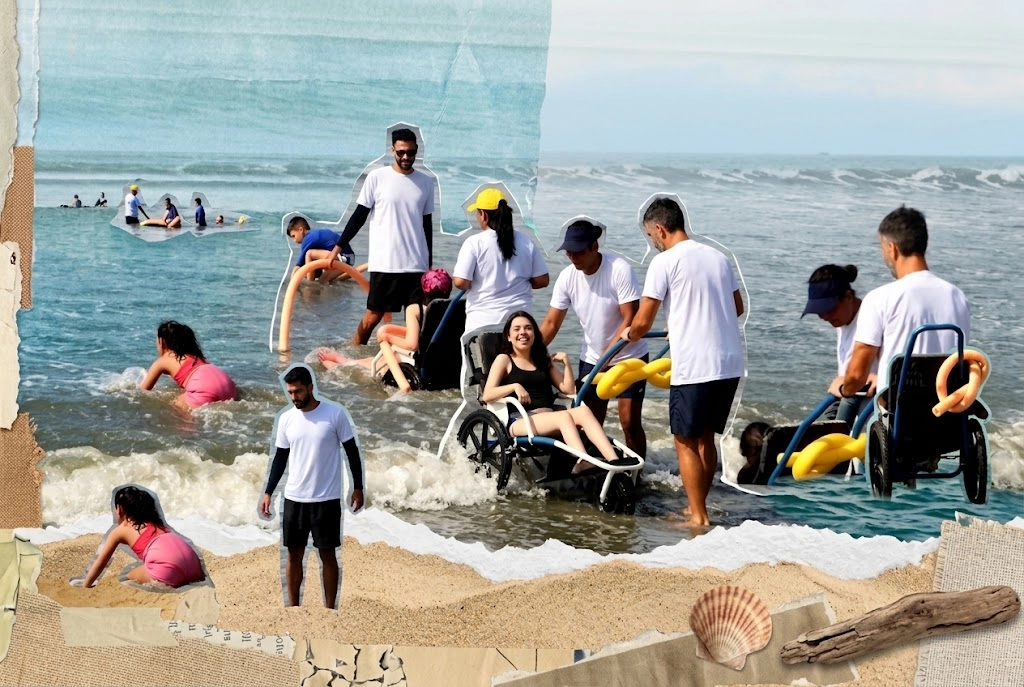 Praia Acessível de Caraguatatuba está entre as 15 melhores iniciativas de turismo inclusivo de SP