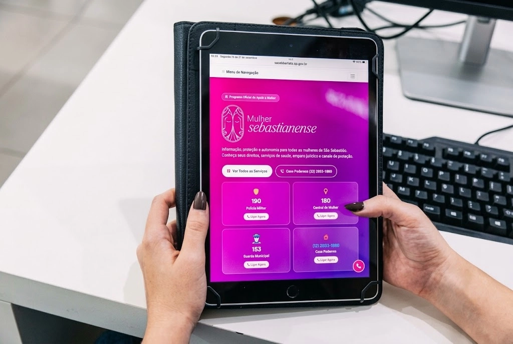 São Sebastião reúne canais de proteção à mulher em plataforma digital