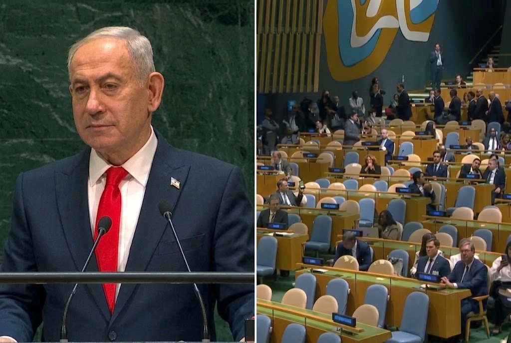 Trump fala em uso de força nas Américas; Brasil deixa plenário durante discurso de Netanyahu na ONU