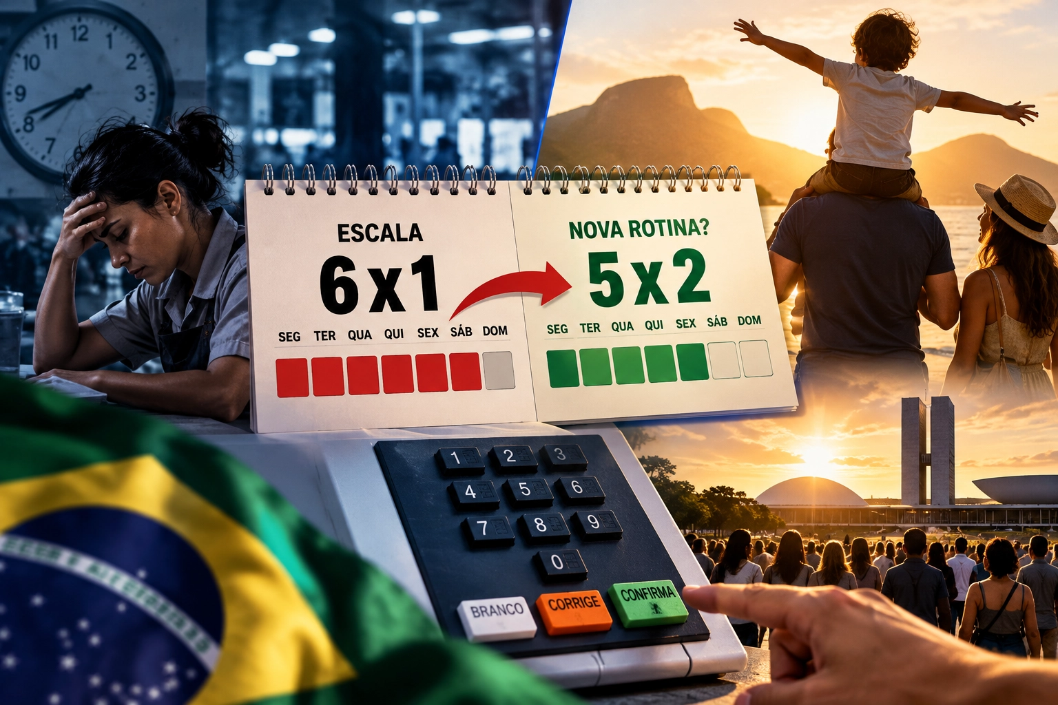Fim da escala 6x1 entra na eleição e pode mudar a rotina de milhões