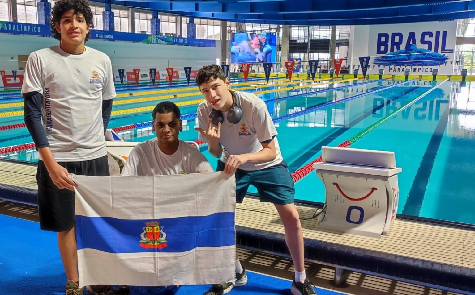 Nadadores de Caraguatatuba conquistam oito medalhas e superam marcas no Brasileiro Paralímpico
