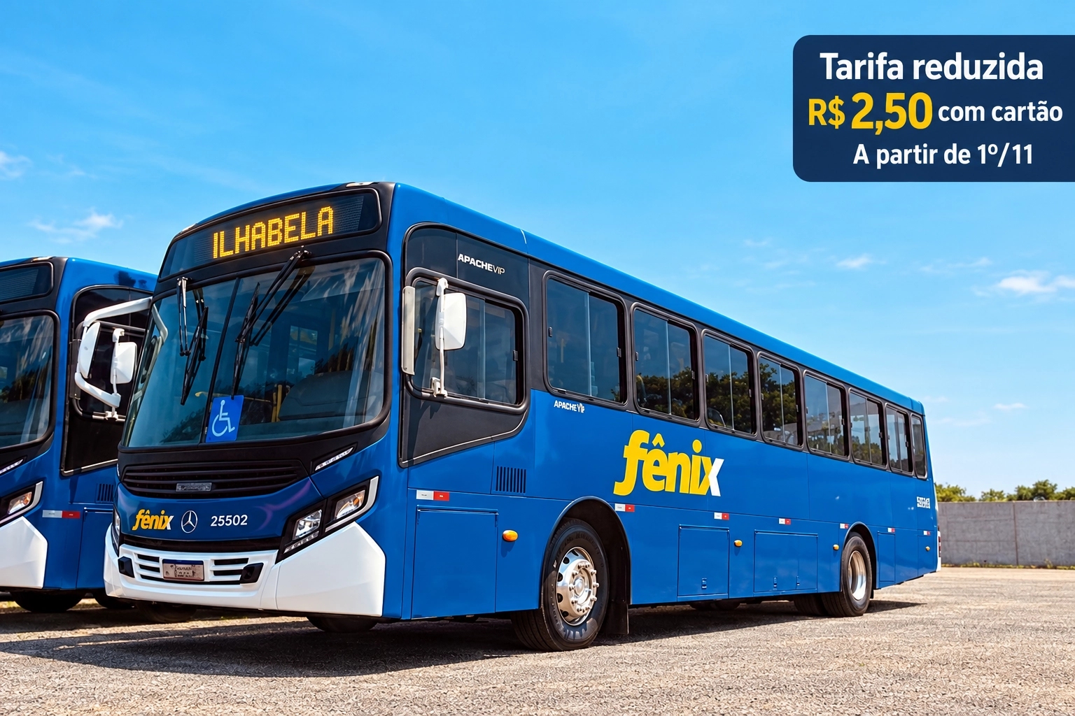 Ilhabela reduz passagem de ônibus para R$ 2,50 com cartão a partir de novembro
