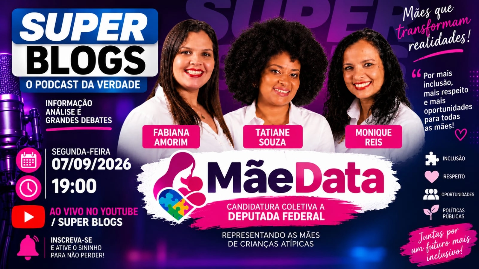 Super Blogs recebe candidatura coletiva MãeData nesta segunda-feira (7)